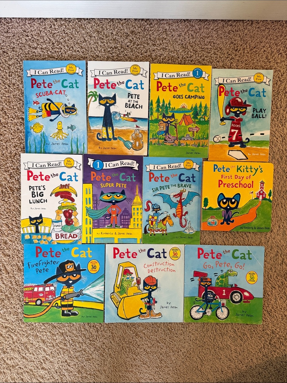Pete the Cat Book Lot - 11 books